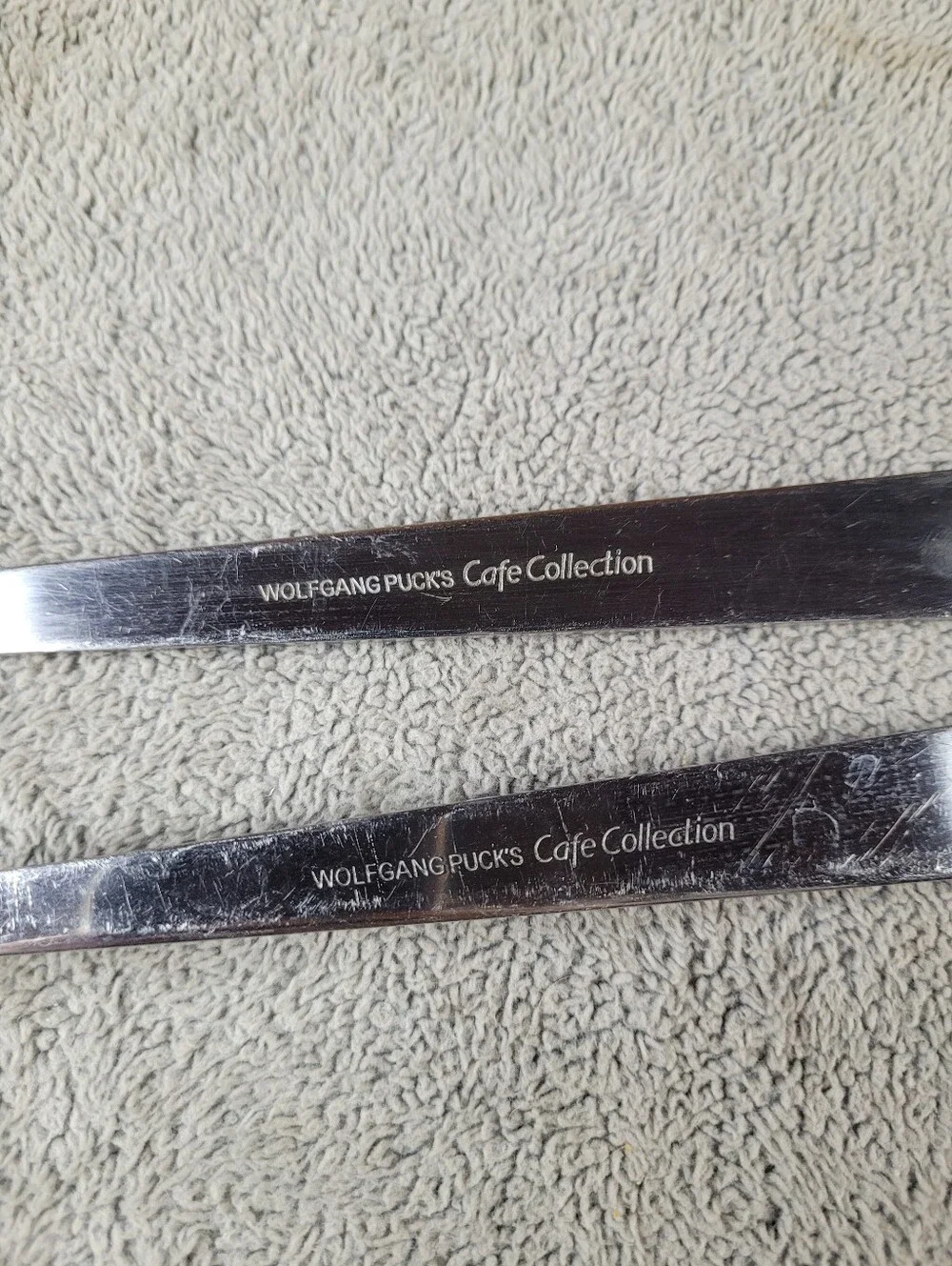 Wolfgang Puck Cafe Collection Stainless Steel Utensils Serving Spoon & Flipper
